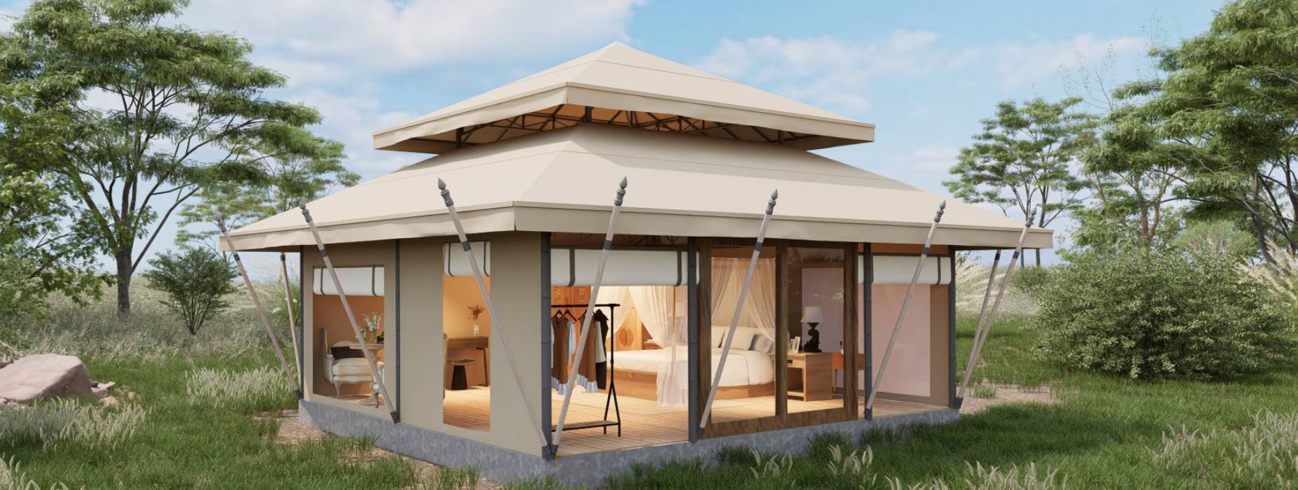 大石桥市户外野奢帐篷